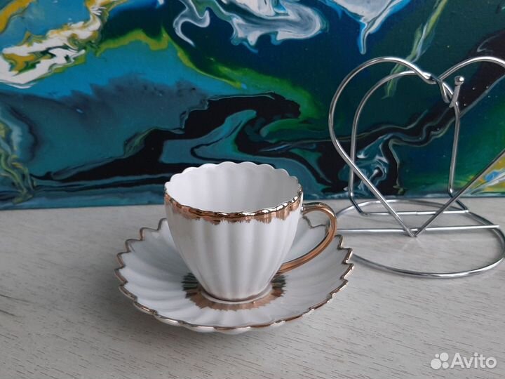 Кофейная чайная пара фарфор