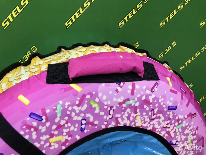 Тюбинг ватрушка принт пончик