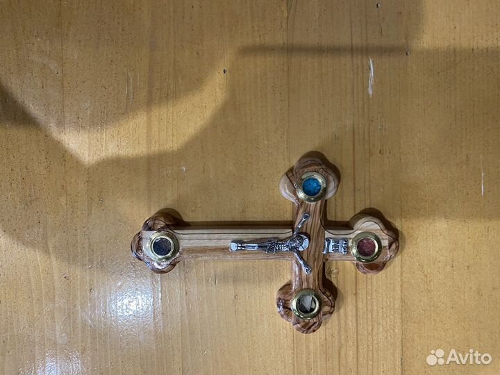 Освещенный Деревянный Крест из Иерусалима