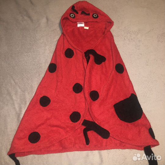 Полотенце-халат для девочки 3-6 лет