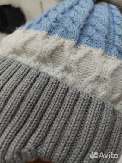 Шапка детская зимняя, 55 размер