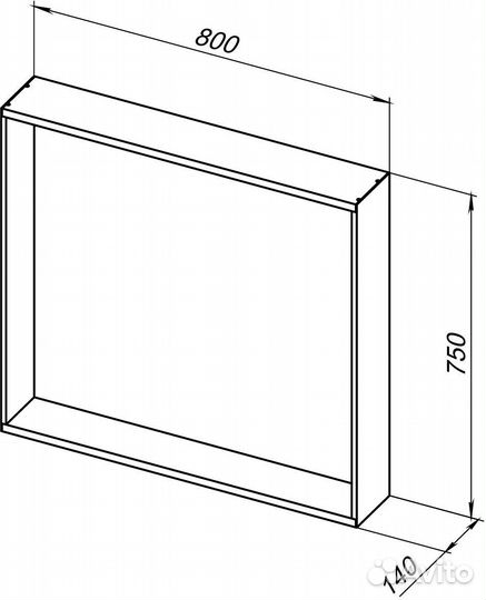 Зеркало Allen Brau 80 1.32018.bb Черное