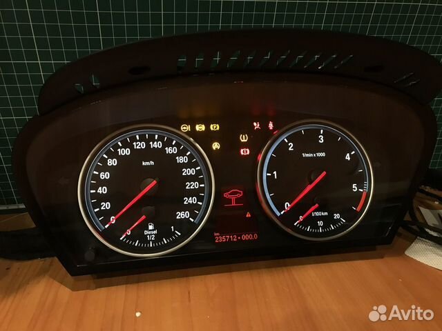 Пересвет приборных панелей BMW