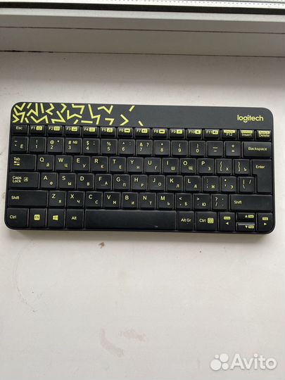 Беспроводная клавиатура и мышь logitech