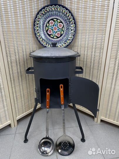 Печь для казана + казан 6 литров