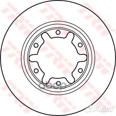Диск тормозной перед DF7305S TRW