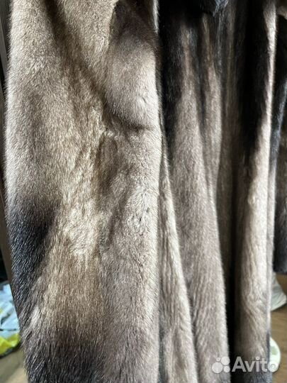 Шуба норковая с капюшоном 48 50