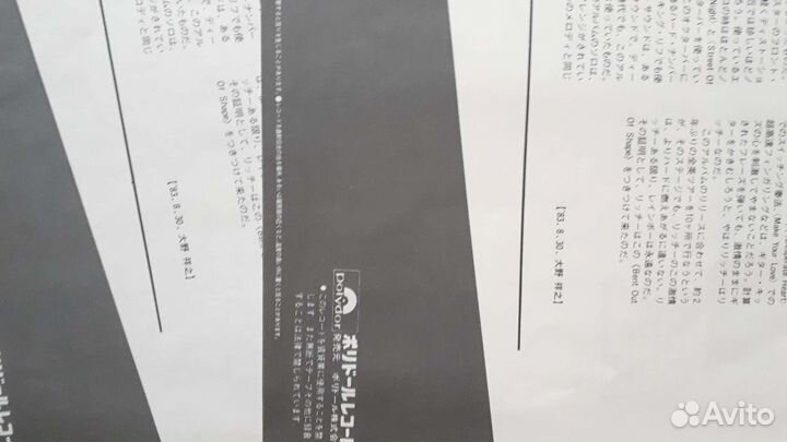 Винил. rainbow. Japan press