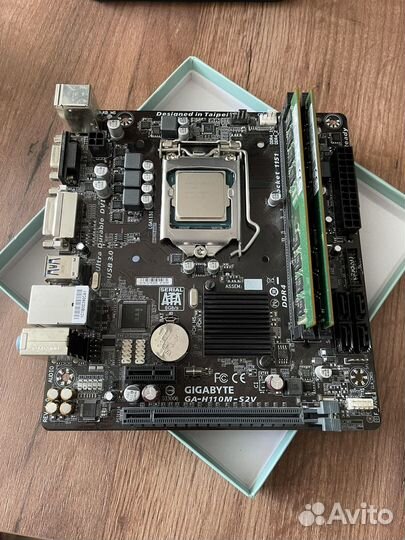 Intel core i3-6100 + gigabyte ga-h110m-s2v