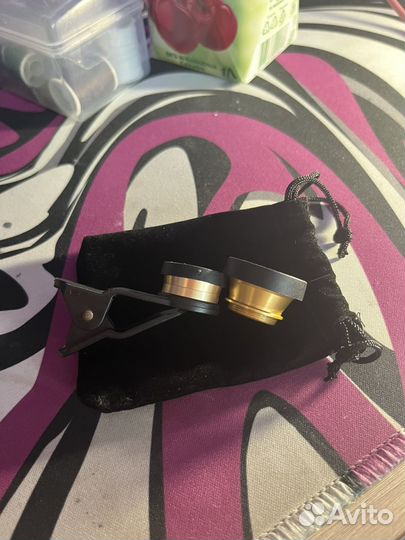 Макро линза фишай для телефона на пришепке