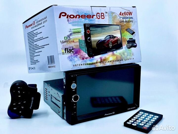 Магнитола pioneer 1din с экраном 2din