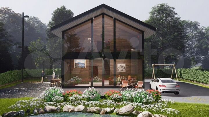 Дом 136 м² на участке 8 сот.