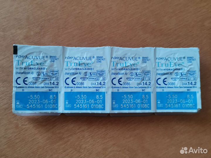 Линзы однодневки TruEye -5.5