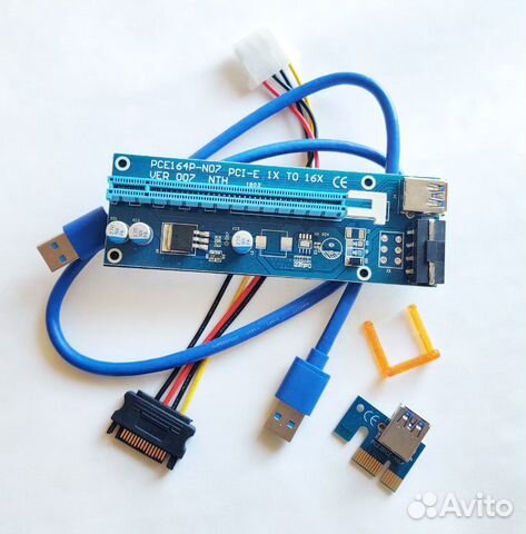 Райзеры 006, 006С, 007 - molex, 4 pin