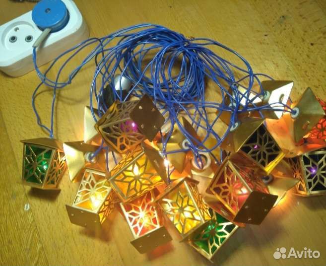 Гирлянда СССР. Золотой фонарик