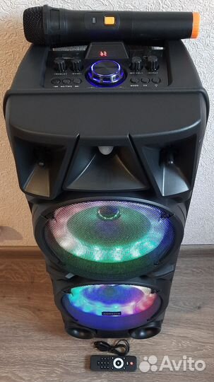 Большая блютуз колонка с караоке