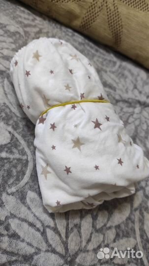 Простынь на резинке 120 60