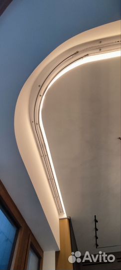 Карниз с электроприводом потолочный