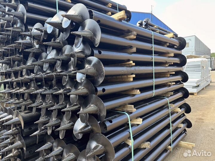 Монтаж винтовых свай