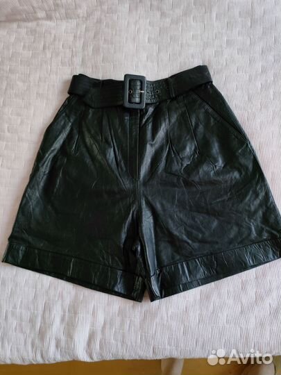 Кожаная юбка шорты 42, новая