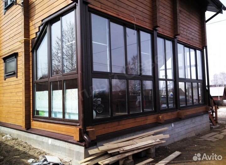 Остекление веранд беседок террас