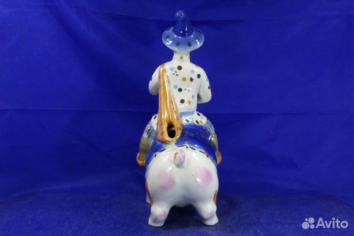 Статуэтка фарфор редкая копилка Дударь Петрушка