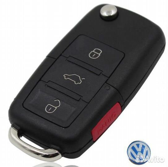 Ключ зажигания Volkswagen 433 mhz с чипом
