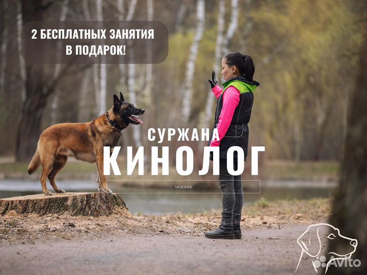 Кинолог с выездом по Москве и области, зоопсихолог