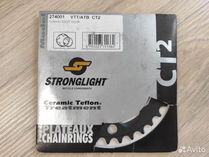 Передняя звезда Stronglight CT2 32T BCD 104