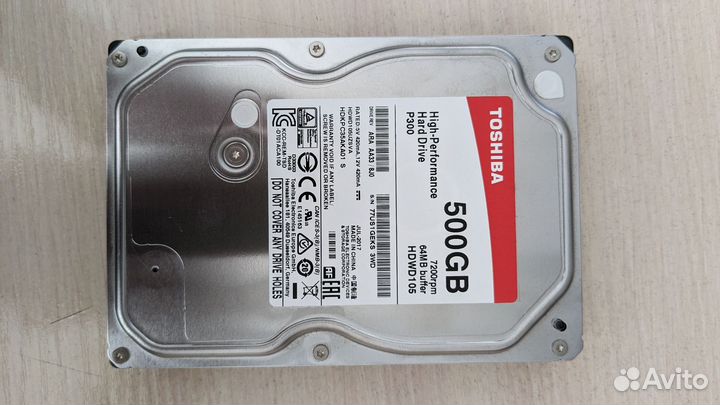 Жесткий диск 500 гб Toshiba P300