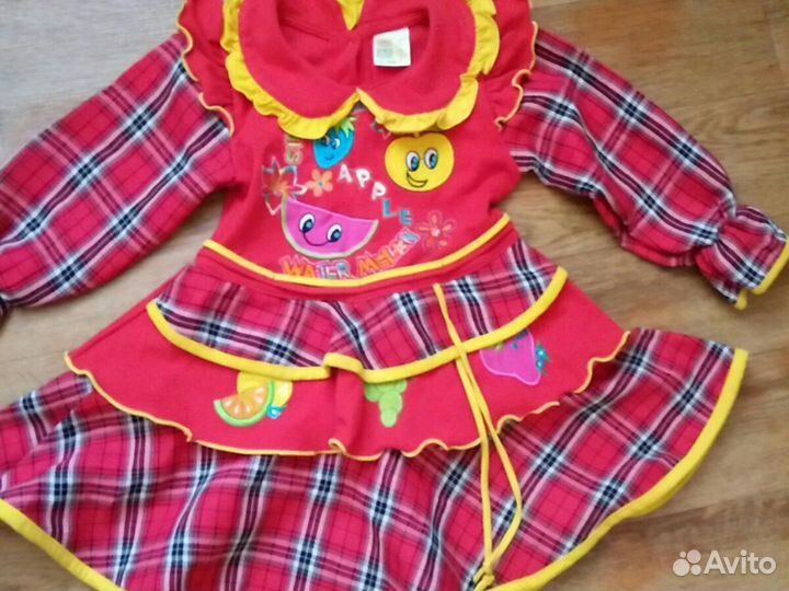 Платье для девочки 1-2 лет + бант