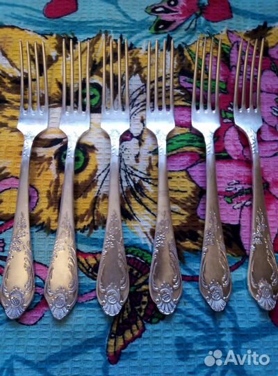 Вилки десертные мельхиор