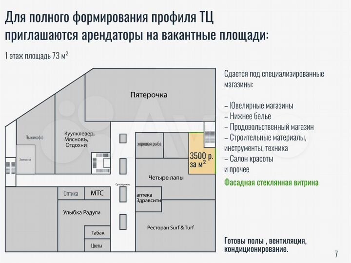 Торговая площадь, 5500 м²