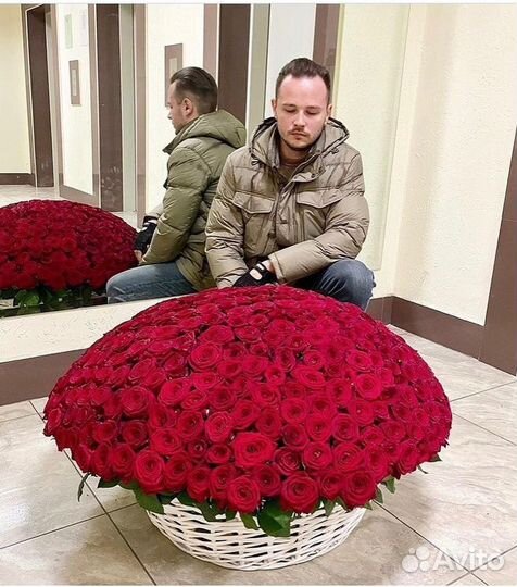 151 роза в корзинке