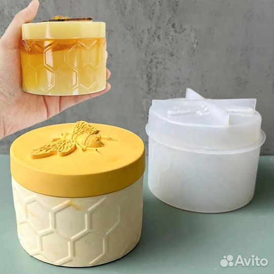 Силиконовая форма /молд /подсвечник шкатулка пчела