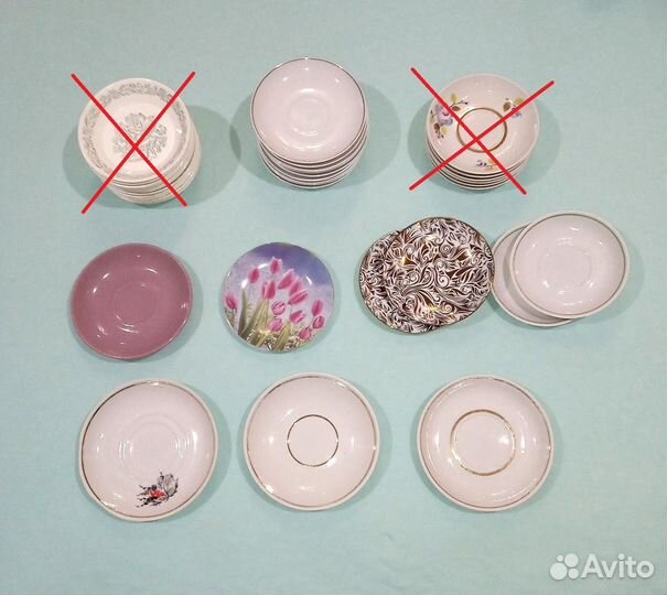 Блюдца СССР и современные