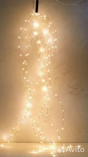 Гирлянда «Конский хвост» роса 10 нитей по 2 м