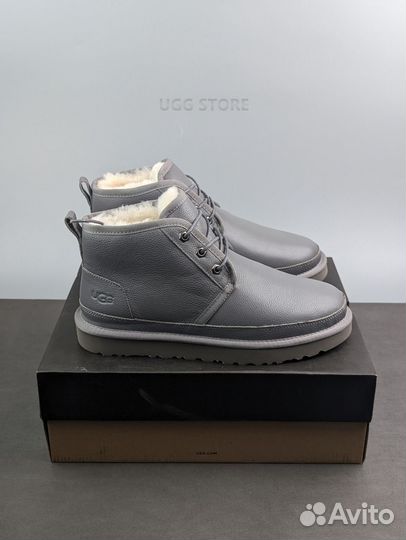 Угги кожаные ugg men's Neumel leather grey