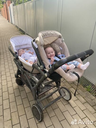 Коляска для двойни cam