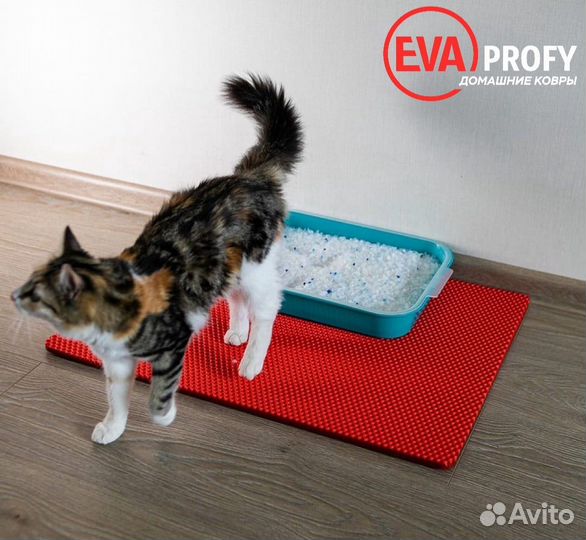 Коврик для кошки и собаки под лоток или миску