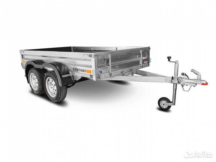 Прицеп легковой Спутник 2.6х1.5 двухосный.Оцинкова