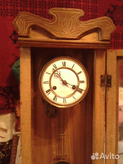 Антикварные настенные часы с боем Le Roi a Paris