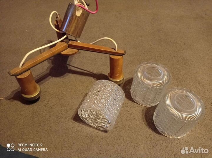 Винтажные люстра и ночники СССР