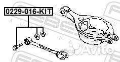 Болт с эксцентриком ремкомплект 0229016KIT Febest