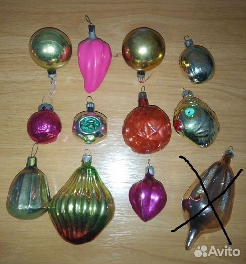 Старые ёлочные игрушки СССР