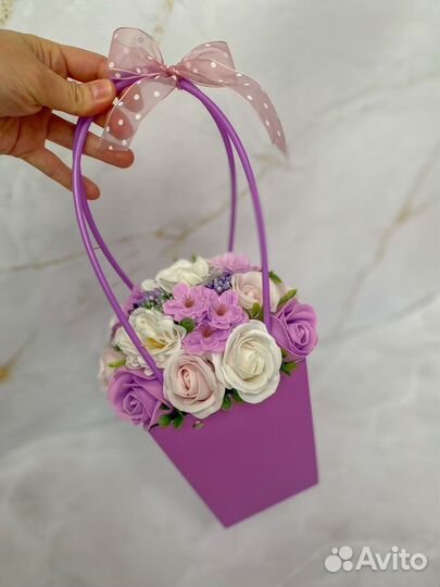 Букет из мыльных цветов