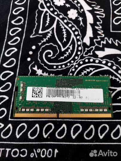 Оперативная память ddr4 8gb samsung 3200