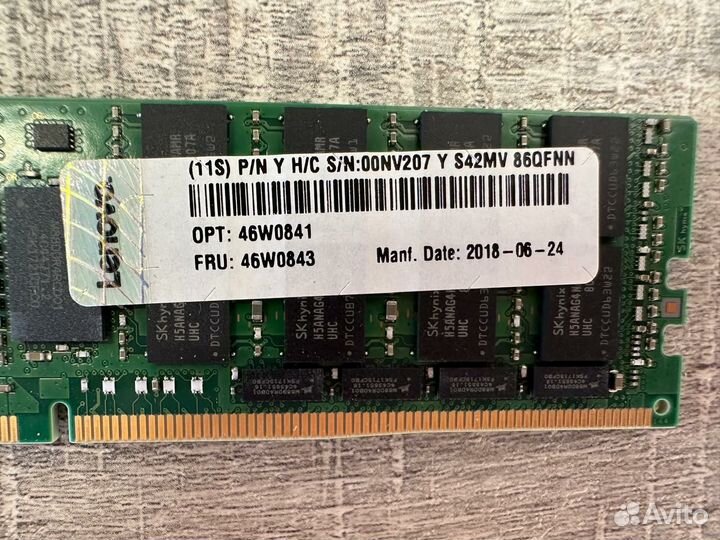 Серверная память 64GB DDR4 2400T hynix REG ECC