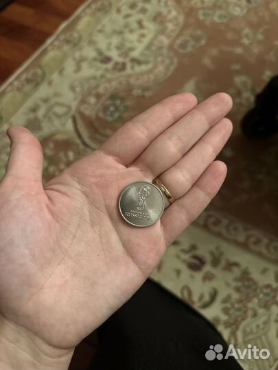 Монета FIFA world CUP russia 2018 25 рублей