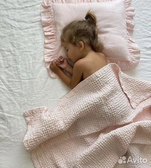 Комплект новый: подушка и наволочка детские